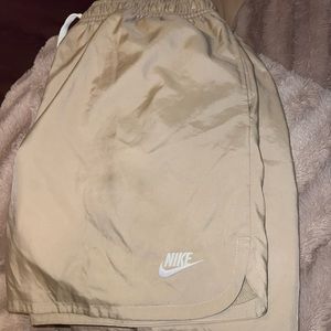 Tan Nike shorts